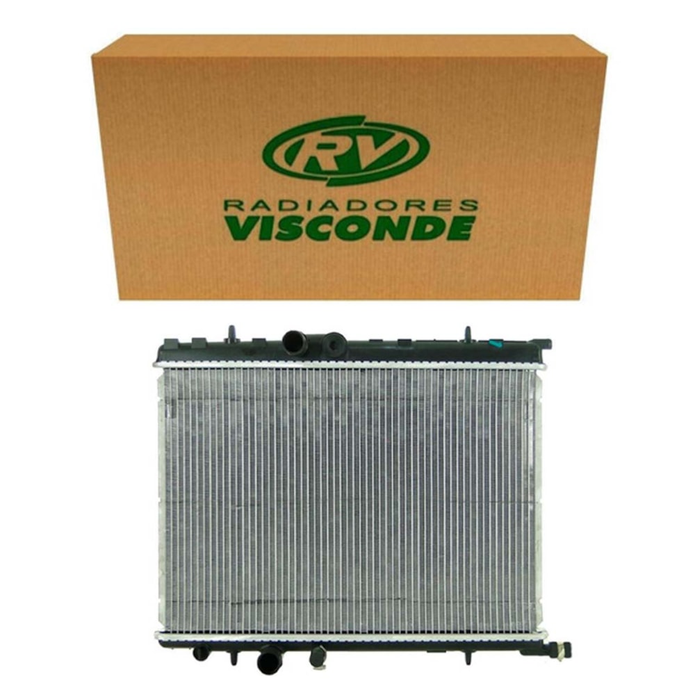 RADIADOR PEUGEOT 206 / 207 / HOGGAR / 307 1.6 / CITROEN C4 1.6 / XSARA PICASSO COM AR - VISCONDE/MODINE