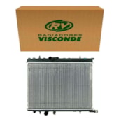 RADIADOR PEUGEOT 206 / 207 / HOGGAR / 307 1.6 / CITROEN C4 1.6 / XSARA PICASSO COM AR - VISCONDE/MODINE