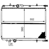 RADIADOR PEUGEOT 206 / 207 / HOGGAR (TODOS MODELOS) / 307 1.6 / CITROEN C4 1.6 / XSARA PICASSO COM AR - BEHR HELLA