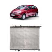 RADIADOR PEUGEOT 206 / 207 / HOGGAR (TODOS MODELOS) / 307 1.6 / CITROEN C4 1.6 / XSARA PICASSO COM AR - VALEO