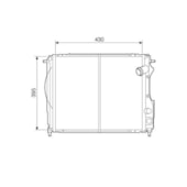 RADIADOR RENAULT CLIO ARGENTINO 1.6 1994 A 1998 MANUAL COM AR - VISCONDE/MODINE