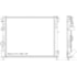RADIADOR RENAULT CLIO II / LOGAN / SANDERO / KANGOO 1.0 16V / 1.6 8V / 16V 1999 EM DIANTE MANUAL COM AR - MAGNETI MARELLI