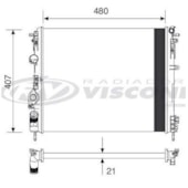 RADIADOR RENAULT CLIO II / LOGAN / SANDERO / KANGOO 1.0 16V / 1.6 8V / 16V 1999 EM DIANTE - VISCONDE/MODINE RADIADOR RENAULT CLIO II / LOGAN / SANDERO / KANGOO 1.0 16V / 1.6 8V / 16V 1999 EM DIANTE - VISCONDE/MODINE