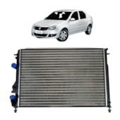 RADIADOR RENAULT LOGAN / SANDERO 1.6 16V COM AR 2011 EM DIANTE AUTOMATICO - PROCOOLER