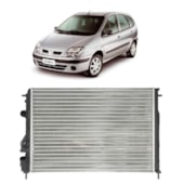 RADIADOR RENAULT MEGANE 1.6 / 2.0 16V 1995 A 2004 SCENIC 1.6 / 2.0 16V 95 / 08 MANUAL OU AUTOMATICO COM AR - VALEO
