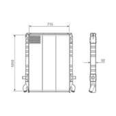 RADIADOR SCANIA R 142 / 143 - VISCONDE/MODINE