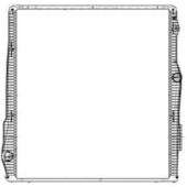 RADIADOR SCANIA SERIE 6 R440 / R480 MOTOR EURO V 2012 EM DIANTE COM LATERAL MODELO GRANDE - MAGNETI MARELLI