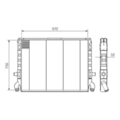 RADIADOR SCANIA T 112 / 113 INTERCOOLER - VISCONDE/MODINE