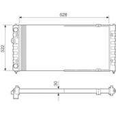 RADIADOR SEAT CORDOBA / IBIZA / INCA 1.6 8V 1999 A 2004 / VW VOLKSWAGEN POLO CLASSIC 1.8 8V 1999 / 2002 SEM AR - VISCONDE/MODINE