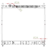 RADIADOR SSANGYONG REXTON 2.7 TURBO DIESEL 2002 EM DIANTE AUTOMATICO - PROCOOLER