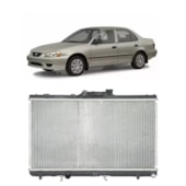 RADIADOR TOYOTA COROLLA 1.6 / 1.8 1993 A 2001 AUTOMATICO COM OU SEM AR - VALEO