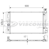 RADIADOR TOYOTA COROLLA 1.8 / 2.0 16V 2009 EM DIANTE AUTOMATICO COM AR - VISCONDE/MODINE