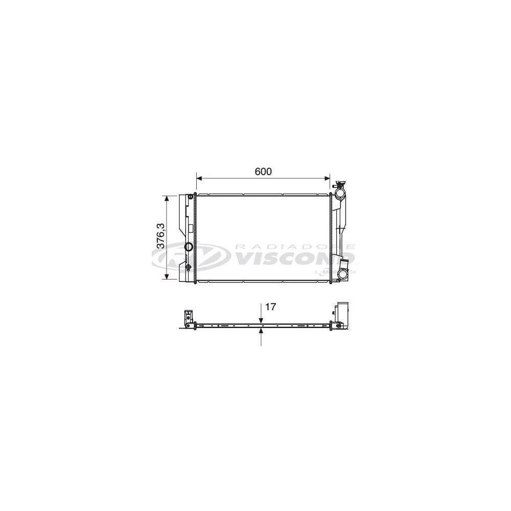 RADIADOR TOYOTA COROLLA 1.8 / 2.0 16V 2009 EM DIANTE - VISCONDE/MODINE