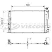 RADIADOR TOYOTA COROLLA 1.8 / 2.0 16V 2009 EM DIANTE - VISCONDE/MODINE