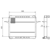 RADIADOR VW VOLKSWAGEN 12140 4.1 MWM 140CV DIESEL 1997 A 2000 - VISCONDE/MODINE
