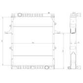 RADIADOR VW VOLKSWAGEN 17-220 MWM 6.10 TCA - VISCONDE/MODINE