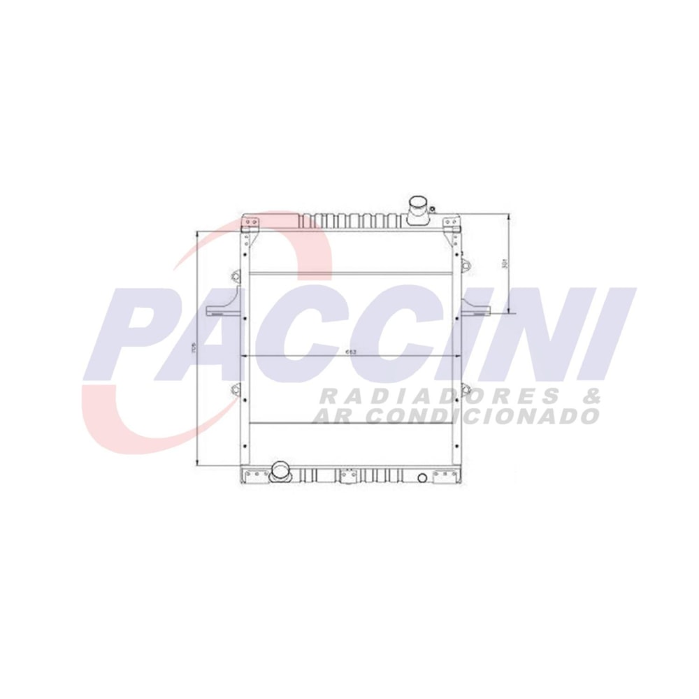 RADIADOR VW VOLKSWAGEN 17210 2001 A 2007 MWM E CUMMINS - VISCONDE/MODINE