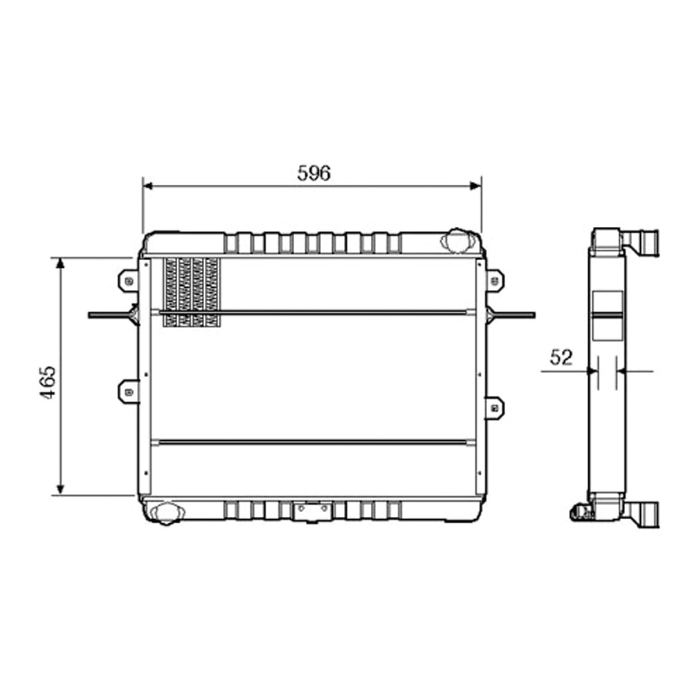 RADIADOR VW VOLKSWAGEN 8-120 / 140 / L80 - 2000 EM DIANTE - VISCONDE/MODINE