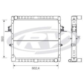 RADIADOR VW VOLKSWAGEN 9-150 CUMMINS ELETRÔNICO - VISCONDE/MODINE