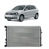 RADIADOR VW VOLKSWAGEN FOX 1.0 / 1.6 2002 A 2006 POLO COM AR (ENGATE RAPIDO) - VALEO