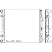 RADIADOR VW VOLKSWAGEN FOX / GOL 1.0 / 1.6 MANUAL 2006 EM DIANTE SEM AR - MAGNETI MARELLI