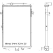 RADIADOR VW VOLKSWAGEN GOL (QUADRADO) / PASSAT / VOYAGE / PARATI / SAVEIRO SEM AR 1987 A 1995 - MAGNETI MARELLI