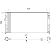RADIADOR VW VOLKSWAGEN GOLF III 1.8 / 2.0 1991 A 1997 - VISCONDE/MODINE