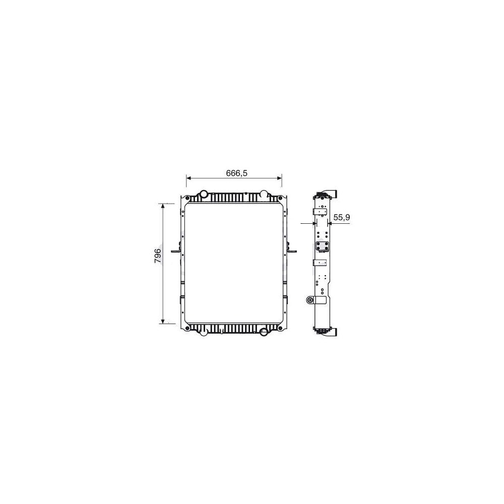 RADIADOR VW VOLKSWAGEN ONIBUS BETA 17-230 / 15-190 / 17-260 MAN - VISCONDE/MODINE RADIADOR VW VOLKSWAGEN ONIBUS BETA 17-230 / 15-190 / 17-260 MAN - VISCONDE/MODINE