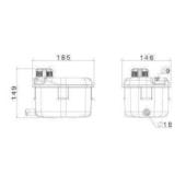 RESERVATORIO DE EXPANSAO ELBA / FIORINO / PREMIO / UNO PARA LIMPADOR DE PARA-BRISA - VALEO
