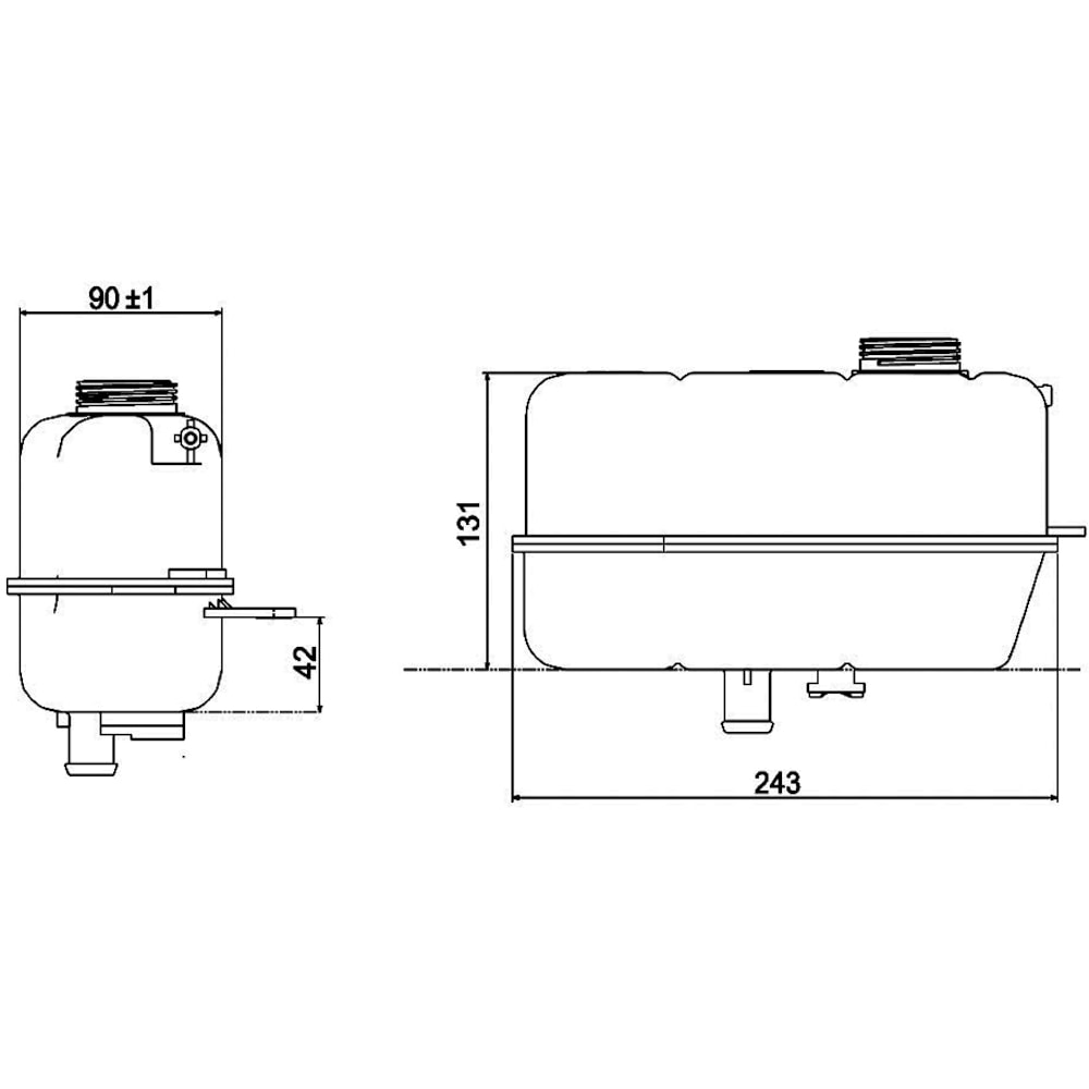 RESERVATORIO FIAT PALIO / SIENA / STRADA / IDEA 1.0 / 1.3 / 1.4 / 1.5 / 1.6 / 1.8 FIRE 2000 EM DIANTE (SISTEMA BEHR) - BEHR HELLA RESERVATORIO FIAT PALIO / SIENA / STRADA / IDEA 1.0 / 1.3 / 1.4 / 1.5 / 1.6 / 1.8 FIRE 2000 EM DIANTE (SISTEMA BEHR) - BEHR HELLA