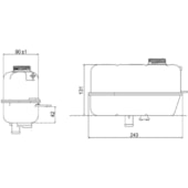 RESERVATORIO FIAT PALIO / SIENA / STRADA / IDEA 1.0 / 1.3 / 1.4 / 1.5 / 1.6 / 1.8 FIRE 2000 EM DIANTE (SISTEMA BEHR) - BEHR HELLA