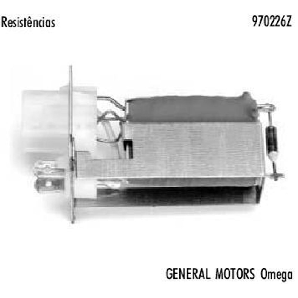 RESISTENCIA CAIXA EVAPORADORA GM CHEVROLET OMEGA CD/GLS 1992 A 1996 MANUAL/AUTOMATICO COM AR - VALEO RESISTENCIA CAIXA EVAPORADORA GM CHEVROLET OMEGA CD/GLS 1992 A 1996 MANUAL/AUTOMATICO COM AR - VALEO