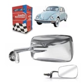 RETROVISOR FUSCA UNIVERSAL CROMADO LADO ESQUERDO - RETROVEX