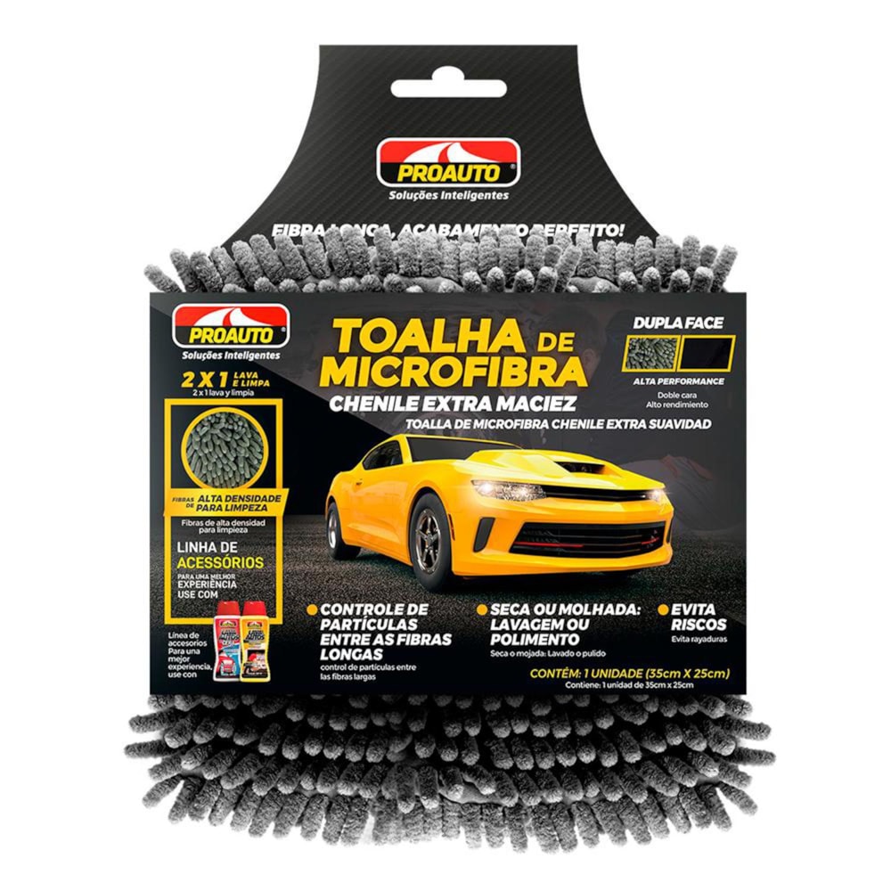 TOALHA DUPLA FACE PROAUTO - PROAUTO TOALHA DUPLA FACE PROAUTO - PROAUTO