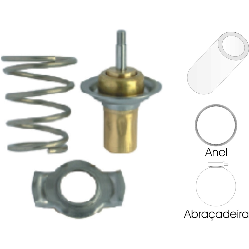 VALVULA TERMOSTATICA REFIL / APLICACAO 3350 - VALCLEI VALVULA TERMOSTATICA REFIL / APLICACAO 3350 - VALCLEI
