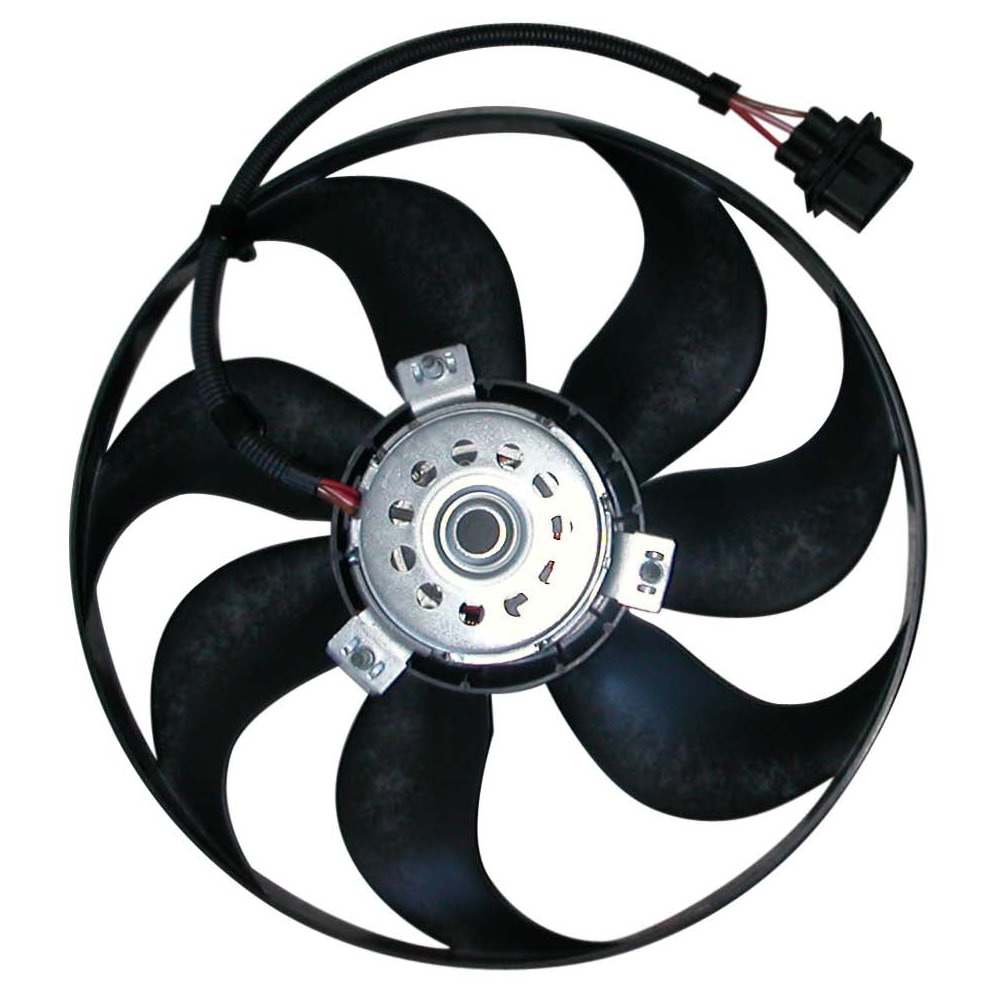 VENTOINHA ELETROVENTILADOR VW VOLKSWAGEN FOX / GOLF / POLO / NEW BEETLE COM AR 2002 EM DIANTE (345MM MOTOR LARGO) - ORIGINAL